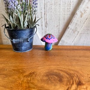 Vintage Psychedelic  Mushroom Candle 70s Psychedelic Mushroom Candle